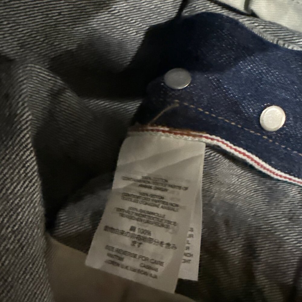 J Crew 1040 Athletic Fit Selvedge Japan Kaihara Denim Jeans 34x33 BUTTON FLY - Picture 4 of 9